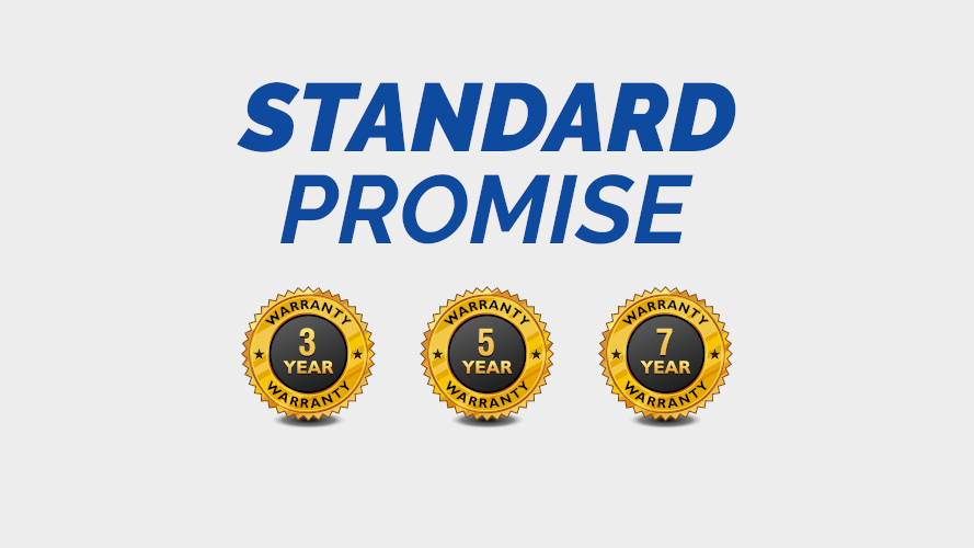 Our Standard Promise Warranty Covers Your Purchase for 3, 5, or 7 Years and 1 Million Miles